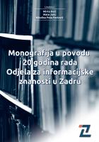 Objavljena je "Monografija  u povodu 20 godina rada Odjela za informacijske znanosti u Zadru"